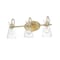 Maxim Lighting Ava 3-Light Bath Vanity, Natural Aged Brass 12483CLNAB - alternate 1